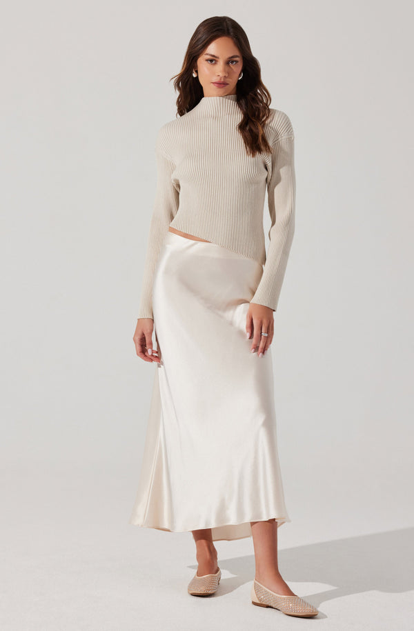 Astr The Label Essary Ribbed Knit Sweater