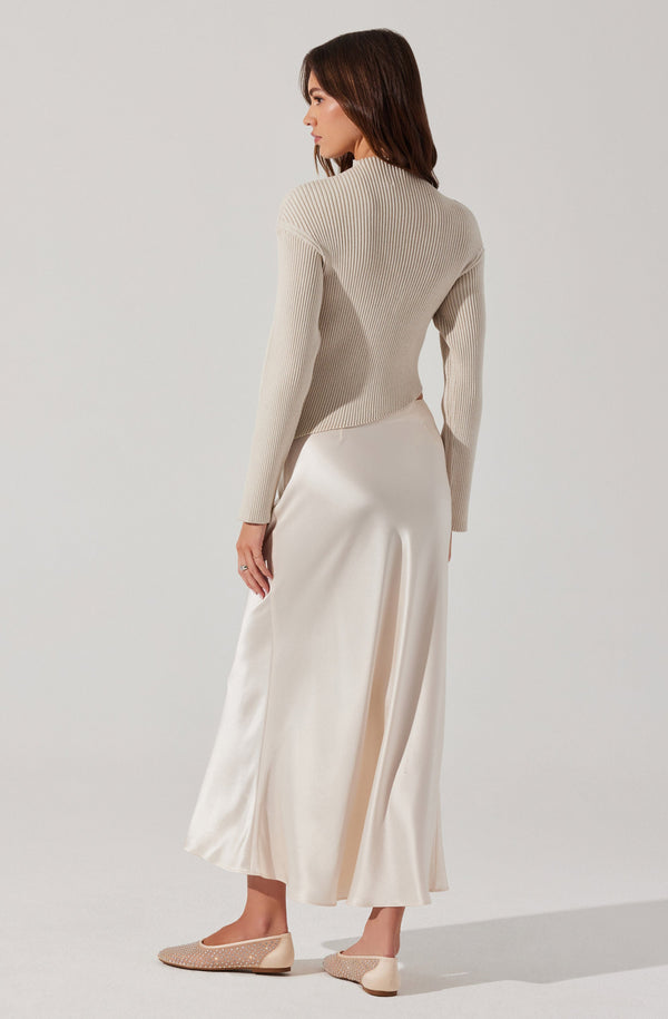 Astr The Label Essary Ribbed Knit Sweater