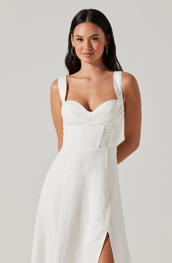 Astr The Label Estella Corset Midi Dress
