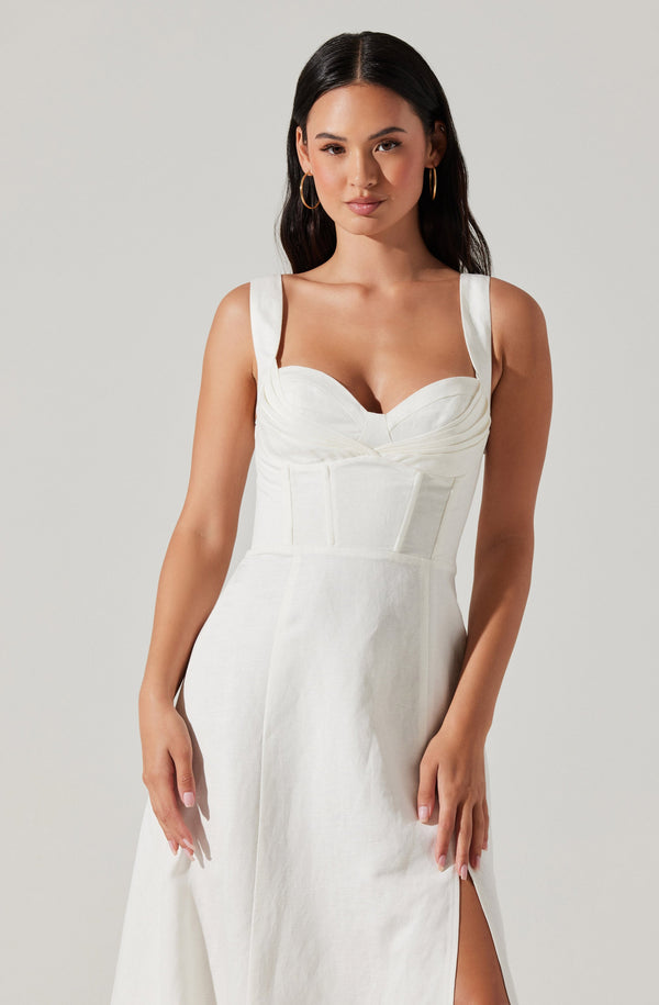 Astr The Label Estella Corset Midi Dress
