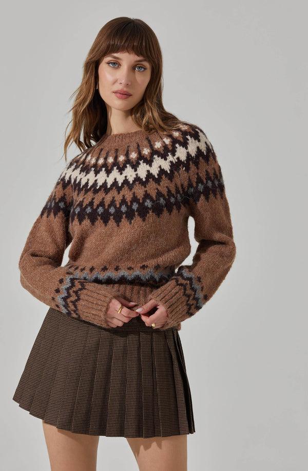 Astr The Label Feyre Fair Isle Sweater