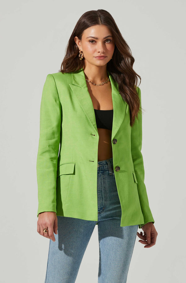 astr the label Fitted Buttoned Blazer