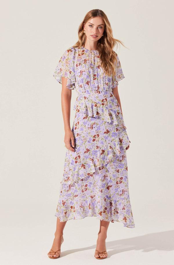 astr the label Floramae Floral Ruffle Dress