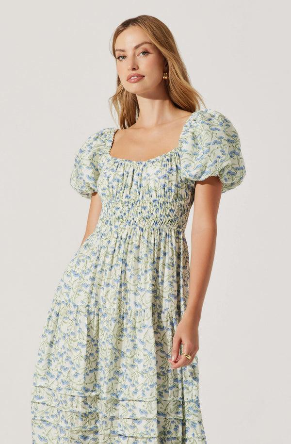 Astr The Label Florentina Floral Tiered Maxi Dress