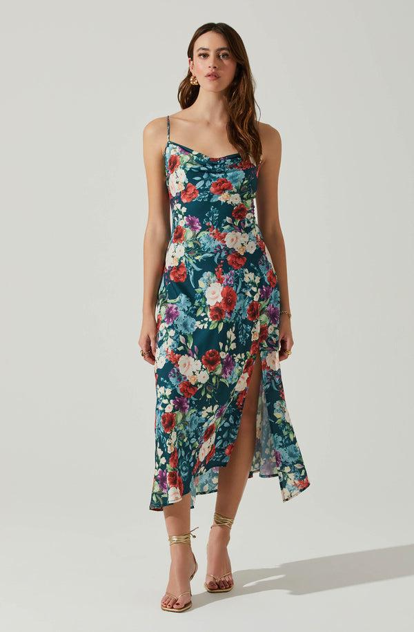 astr the label Gaia Floral Midi Dress
