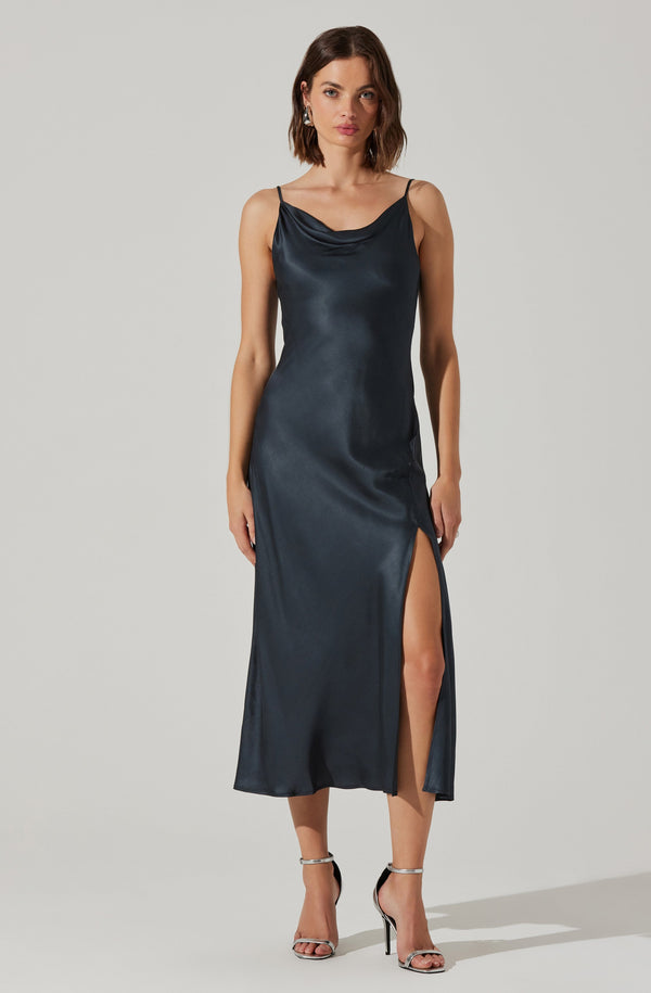 astr the label Glynis Cowl Neck Midi Dress
