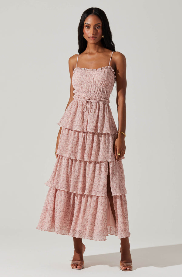 astr the label Harriet Tiered Maxi Dress