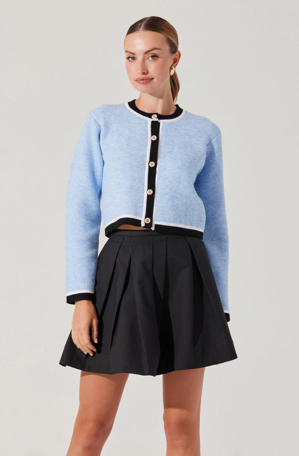astr the label Hattie Contrast Trim Cardigan