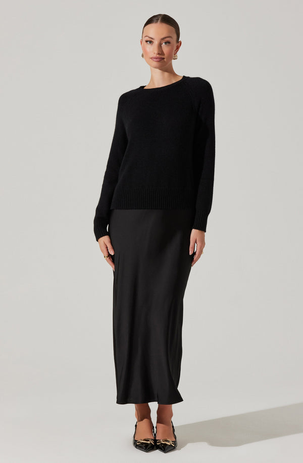 Astr The Label Helene Mixed Media Maxi Dress