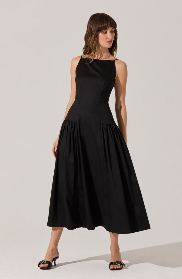 astr the label High Square Neck Midi Dress