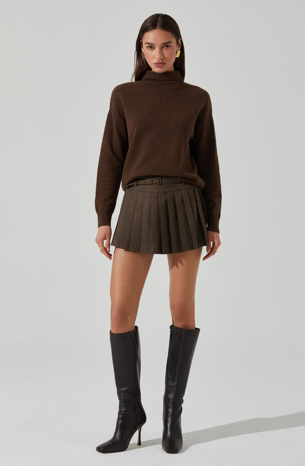 astr the label Hina Plaid Pleated Skort