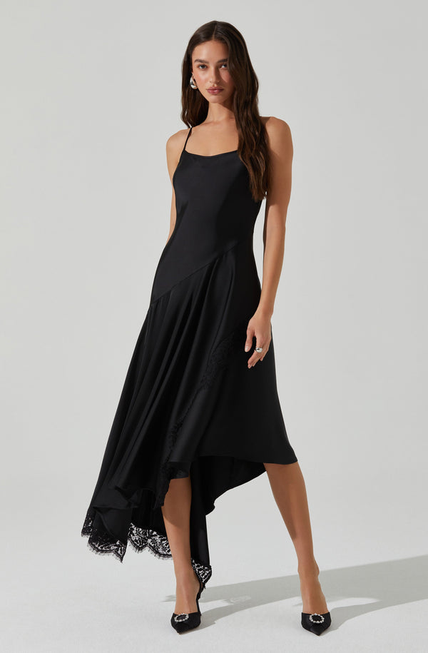 astr the label Ione Satin Lace Trim Dress