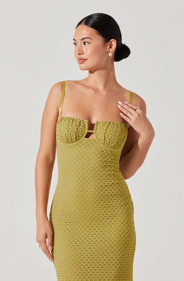 Astr The Label Jaida Bustier Bodycon Midi Dress