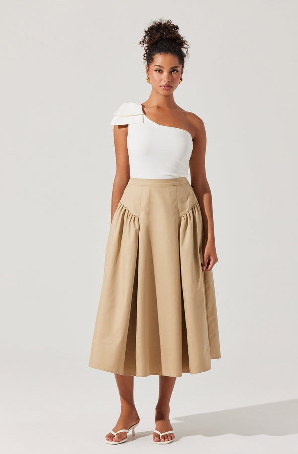 Astr The Label Jalessa One Shoulder Bow Bodysuit