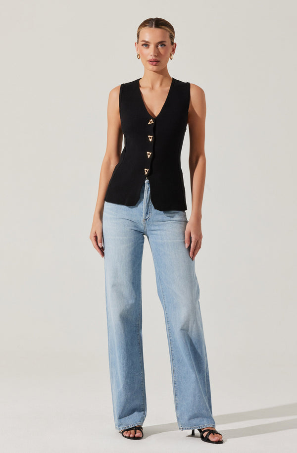 Astr The Label Jayce V-Neck Sweater Vest