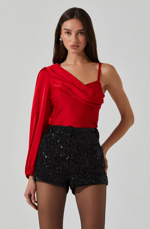 Astr The Label Jenah One Shoulder Top