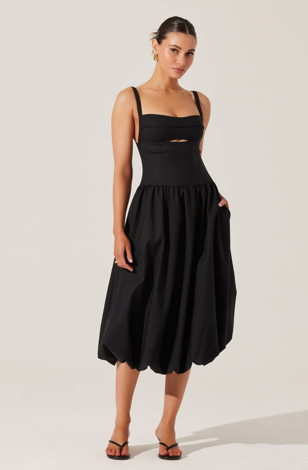 Astr The Label Jevi Sleeveless Bubble Midi Dress