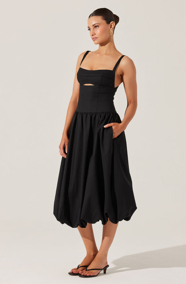 astr the label Jevi Sleeveless Bubble Midi Dress