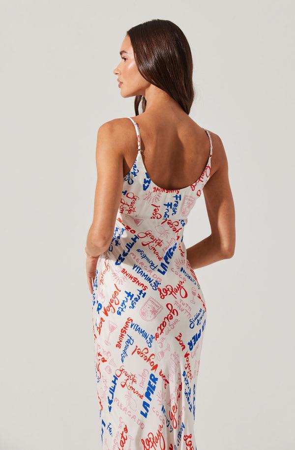 Astr The Label Joan Satin Midi Dress