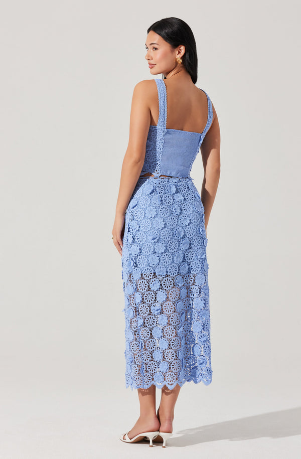 Astr The Label Jonae Crochet Lace Top