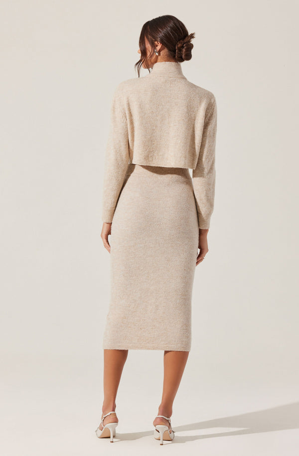 Astr The Label Karsyn Knit Midi Skirt