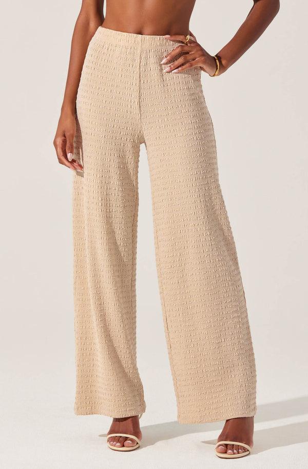 Astr The Label Keir Textured Knit Pants