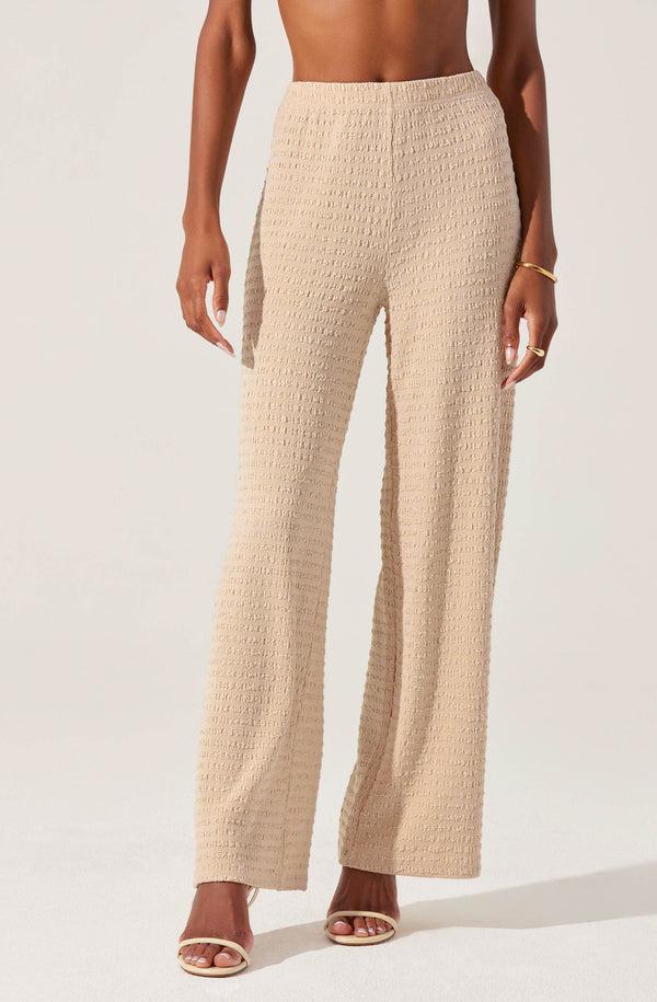 Astr The Label Keir Textured Knit Pants