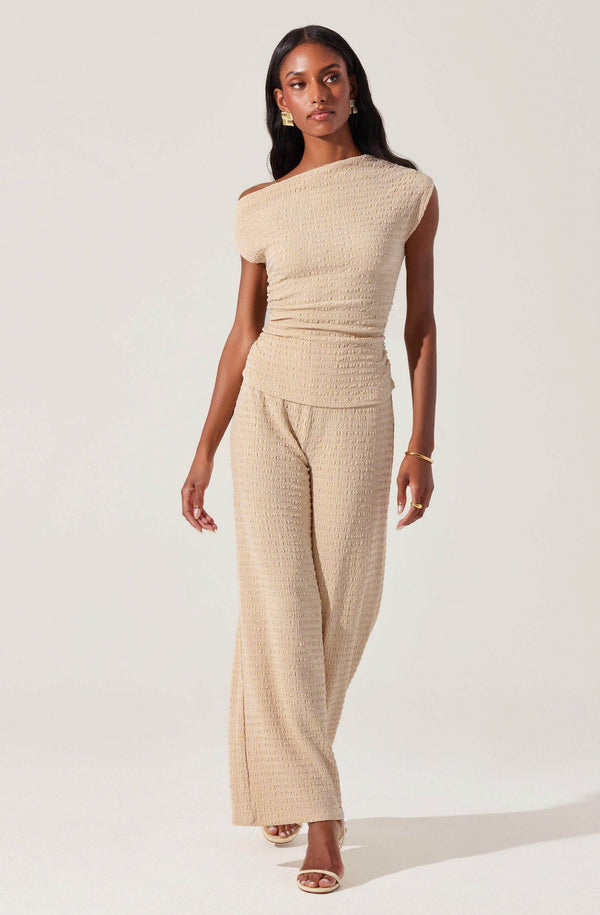 Astr The Label Keir Textured Knit Pants