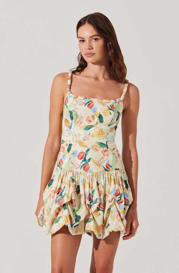 Astr The Label Keyla Drop Waist Bubble Dress