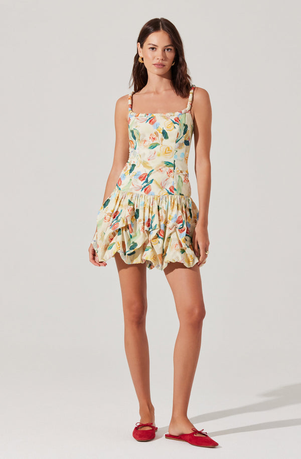 Astr The Label Keyla Drop Waist Bubble Dress