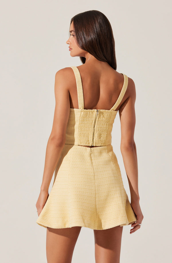 Astr The Label Kiona Tweed Bow Top