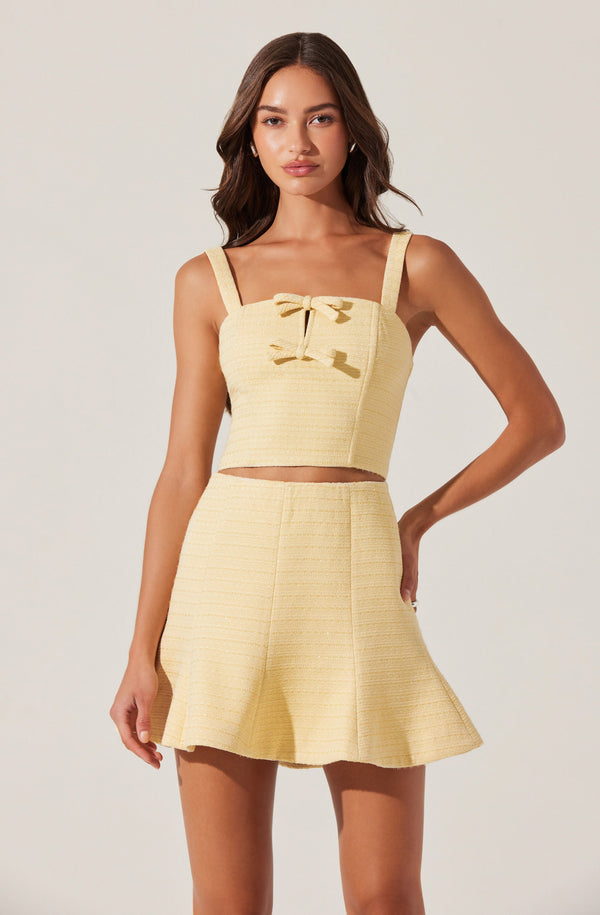 Astr The Label Kiona Tweed Mini Skirt