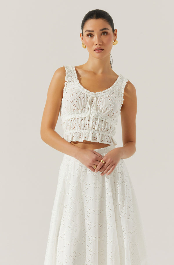 astr the label Kissel Tiered Eyelet Top