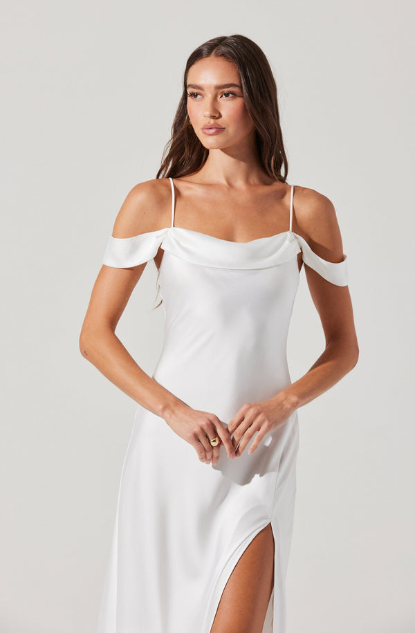 Astr The Label Kitura Cold Shoulder Maxi Dress