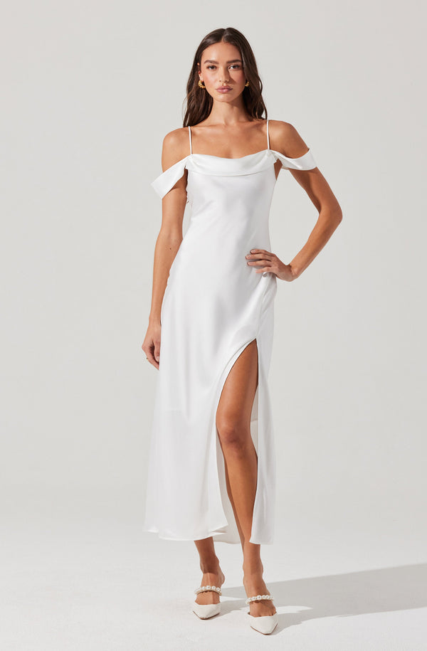 Astr The Label Kitura Cold Shoulder Maxi Dress