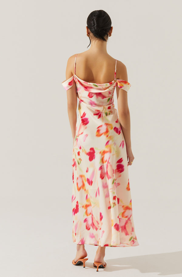 Astr The Label Kitura Cold Shoulder Maxi Dress