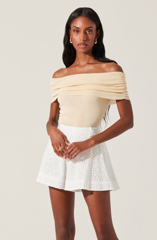 astr the label Kylin Off Shoulder Sweater Top