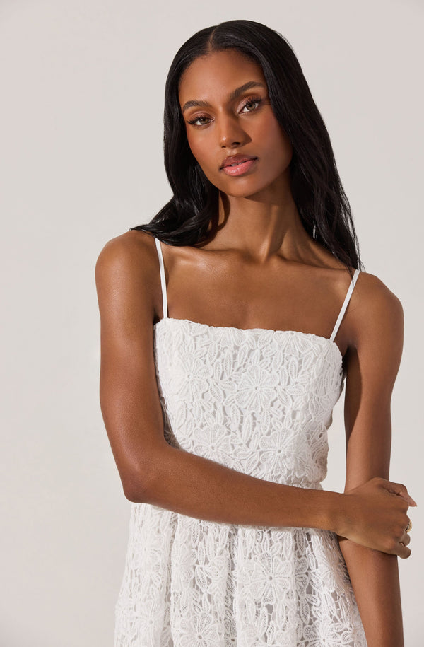 Astr The Label Lace Midi Dress