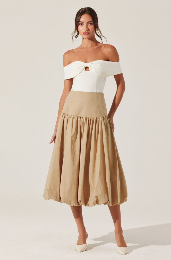 Astr The Label Laryn Drop Waist Bubble Skirt