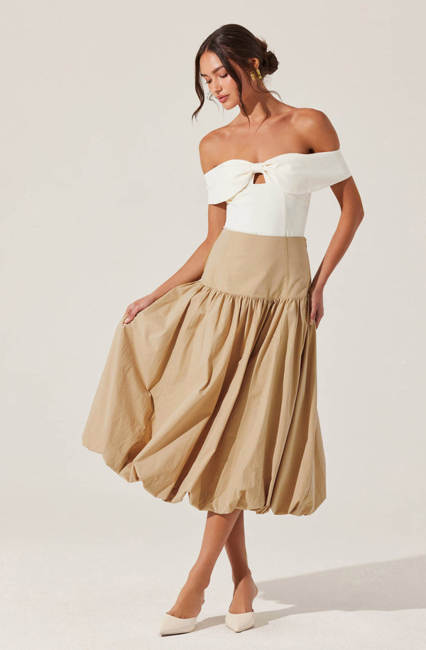 astr the label Laryn Drop Waist Bubble Skirt