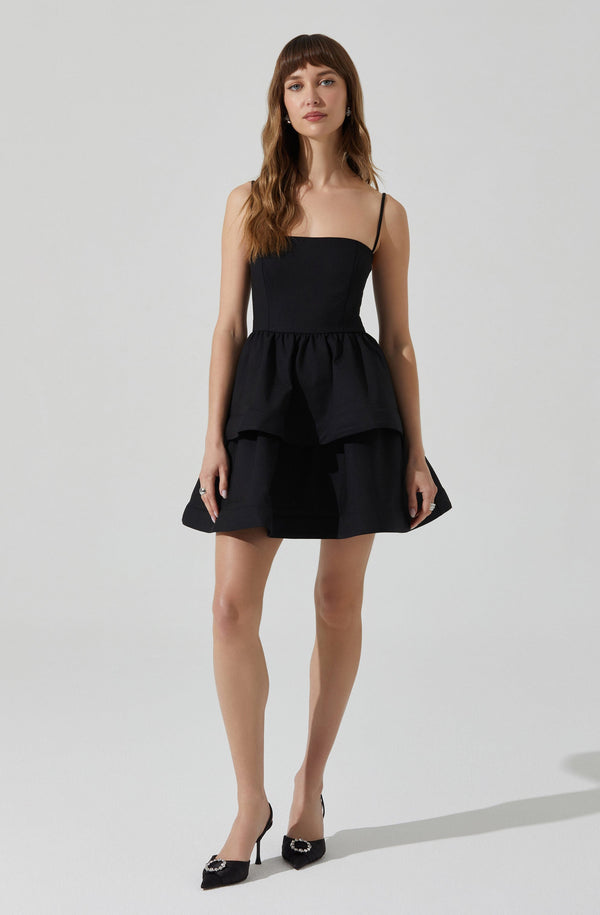 astr the label Leola Tiered Skater Mini Dress