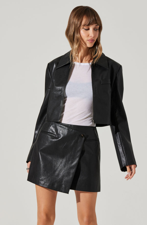 Astr The Label Lindsay Cropped Jacket