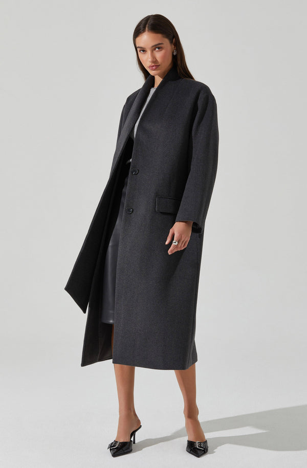 Astr The Label Londyn Scarf Longline Coat