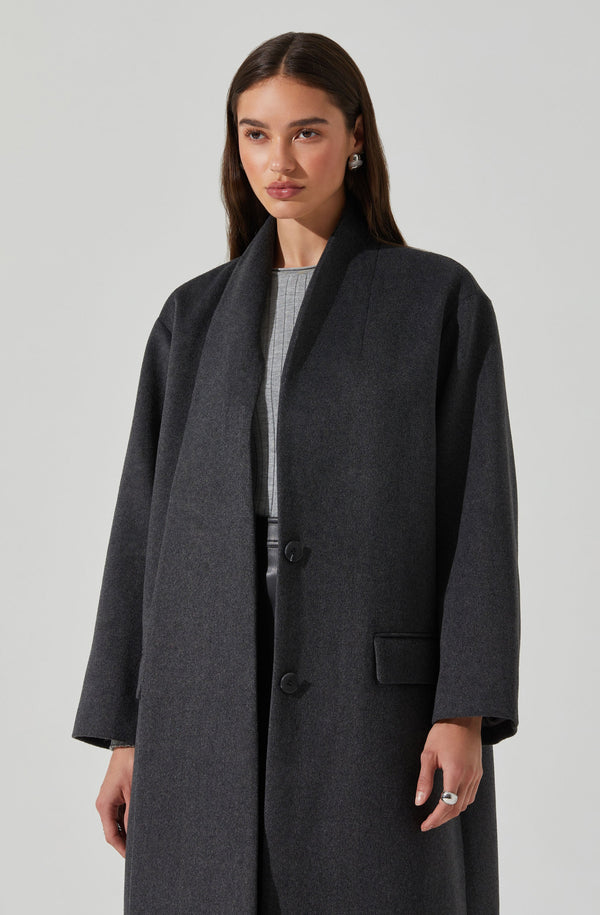 Astr The Label Londyn Scarf Longline Coat