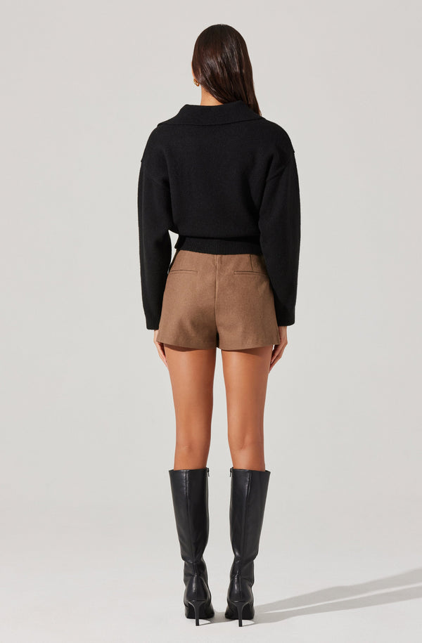 Astr The Label Long Sleeve Polo Sweater