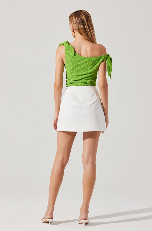 Astr The Label Lora Textured Off Shoulder Top