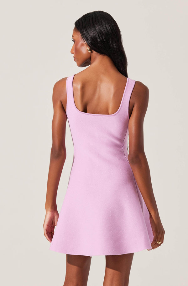 Astr The Label Lucile Mini Sweater Skater Dress