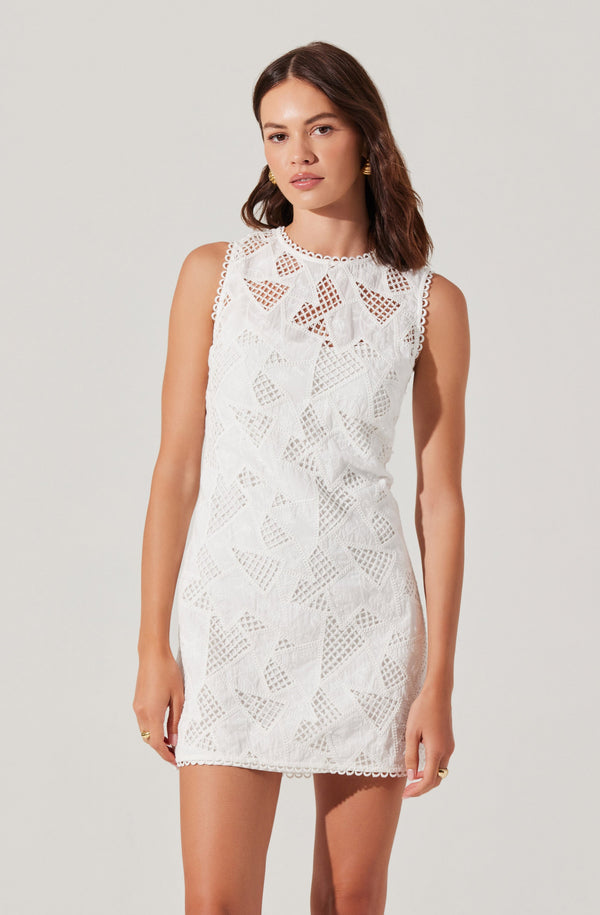astr the label Madge Crochet Lace Mini Dress