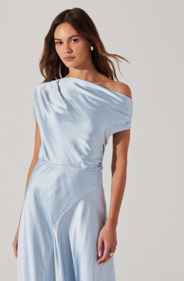 Astr The Label Mairyn Satin Midi Dress