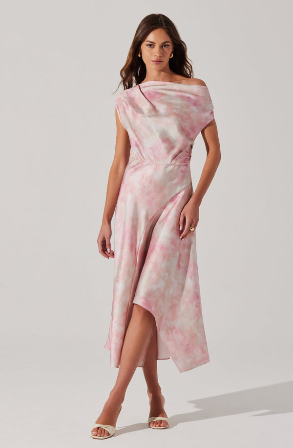 astr the label Mairyn Tie Dye Satin Dress
